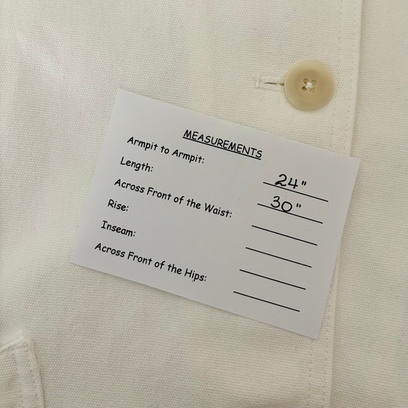 NWT!! J. CREW Barn Jacket Canvas Ivory Corduroy Collar Pockets Outdoors X-Large - Picture 15 of 16